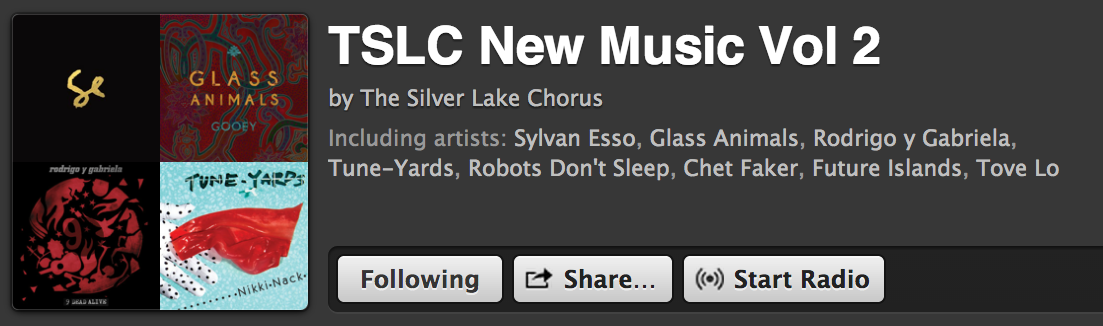 TSLC New Music Playlist 2